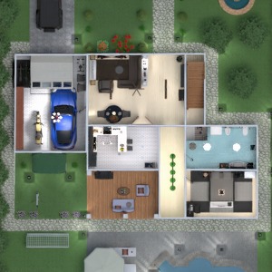 floorplans mieszkanie dom taras meble wystrój wnętrz łazienka sypialnia pokój dzienny garaż kuchnia oświetlenie jadalnia architektura 3d