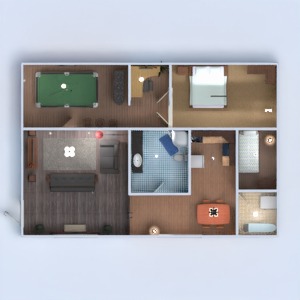 floorplans appartement meubles décoration 3d