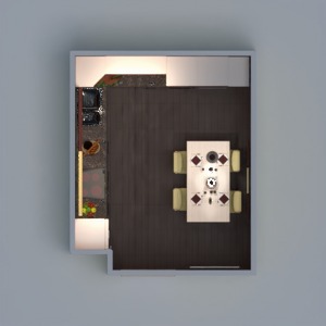 floorplans mobílias decoração cozinha iluminação utensílios domésticos despensa 3d