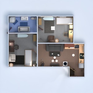 floorplans apartamento mobílias faça você mesmo banheiro quarto quarto cozinha iluminação utensílios domésticos 3d