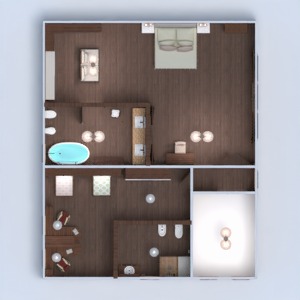 floorplans 独栋别墅 家具 装饰 卧室 客厅 厨房 户外 餐厅 结构 3d