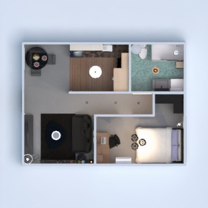 floorplans 公寓 卧室 客厅 餐厅 3d