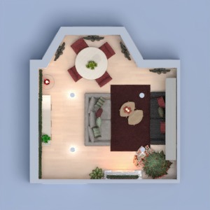 floorplans butas baldai dekoras svetainė valgomasis 3d