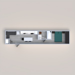 floorplans 独栋别墅 浴室 卧室 结构 单间公寓 3d