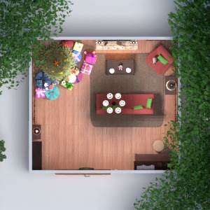 planos apartamento muebles decoración salón exterior 3d