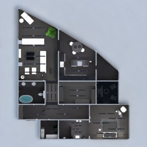 floorplans appartement terrasse meubles décoration salle de bains chambre à coucher salon cuisine eclairage maison espace de rangement studio entrée 3d
