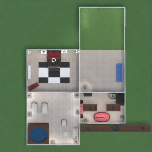 floorplans casa banheiro quarto quarto garagem cozinha cafeterias sala de jantar 3d