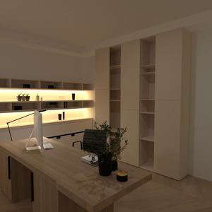 planos apartamento muebles despacho estudio 3d