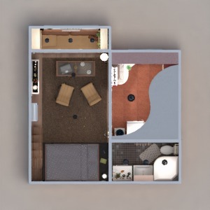 floorplans mieszkanie meble wystrój wnętrz zrób to sam łazienka pokój dzienny kuchnia oświetlenie mieszkanie typu studio 3d