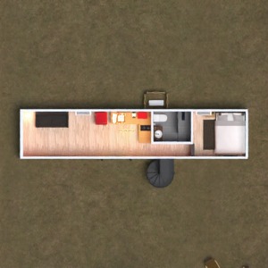 planos apartamento salón cocina despacho arquitectura 3d