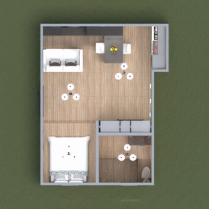floorplans diy 浴室 卧室 客厅 厨房 单间公寓 3d