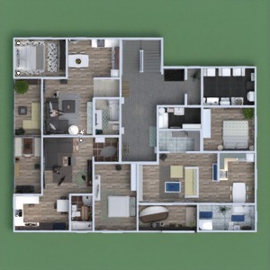 floorplans 公寓 独栋别墅 家具 diy 浴室 3d