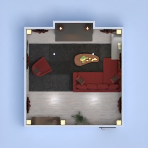 floorplans quarto utensílios domésticos 3d
