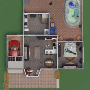 floorplans mieszkanie dom meble wystrój wnętrz łazienka sypialnia pokój dzienny garaż kuchnia na zewnątrz gospodarstwo domowe jadalnia przechowywanie 3d