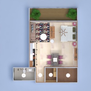 floorplans 公寓 装饰 卧室 厨房 照明 结构 储物室 3d