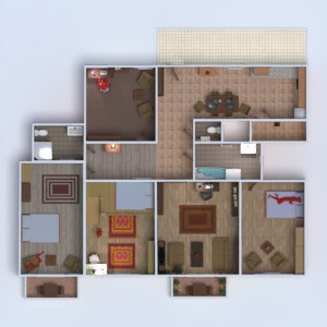 планировки квартира гостиная 3d