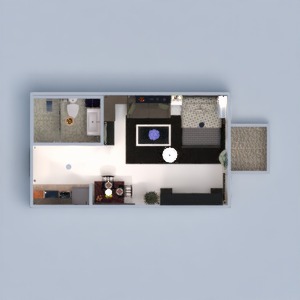 floorplans 公寓 露台 装饰 卧室 厨房 单间公寓 3d