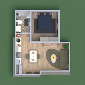 floorplans maison salle de bains chambre à coucher salon extérieur 3d