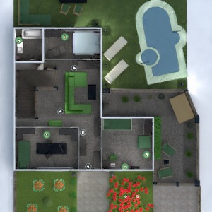 planos apartamento casa terraza 3d