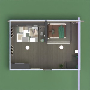 floorplans butas namas dekoras miegamasis valgomasis 3d