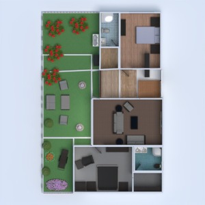 floorplans 独栋别墅 露台 办公室 景观 结构 3d