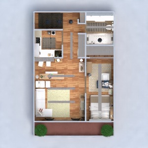 planos apartamento muebles decoración cuarto de baño dormitorio salón cocina iluminación comedor arquitectura estudio descansillo 3d