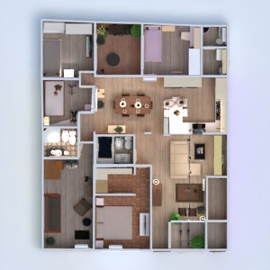floorplans 公寓 独栋别墅 装饰 3d