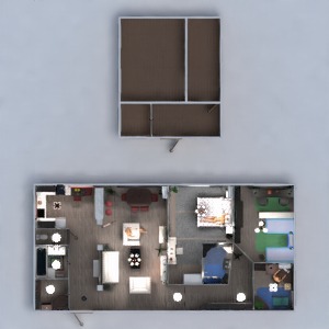 progetti appartamento arredamento bagno camera da letto saggiorno cucina cameretta illuminazione famiglia ripostiglio vano scale 3d