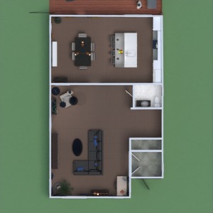 floorplans haus terrasse möbel dekor wohnzimmer küche outdoor esszimmer eingang 3d