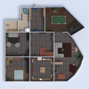 floorplans namas baldai dekoras pasidaryk pats vonia miegamasis svetainė virtuvė 3d