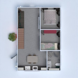 floorplans house terrace 3d