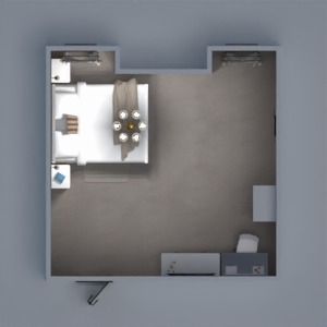 planos casa dormitorio 3d