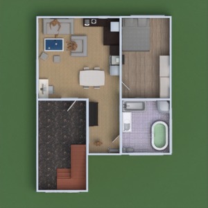 floorplans butas baldai vonia miegamasis svetainė garažas eksterjeras apšvietimas renovacija namų apyvoka valgomasis 3d