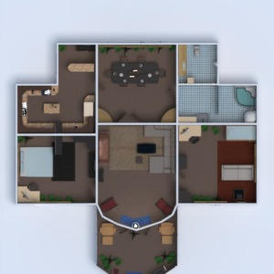 floorplans 独栋别墅 家具 装饰 浴室 卧室 客厅 厨房 儿童房 改造 3d