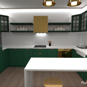планировки кухня столовая 3d