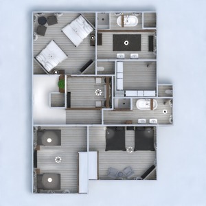 floorplans dom meble oświetlenie architektura 3d