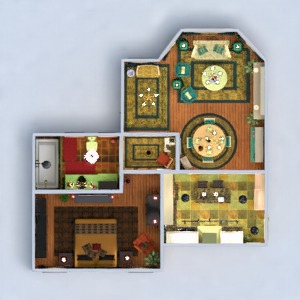 planos casa decoración salón 3d
