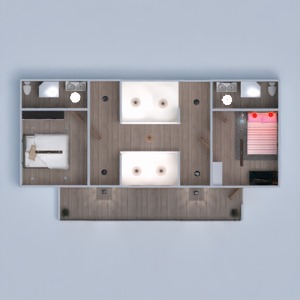 floorplans 独栋别墅 露台 家具 浴室 卧室 客厅 厨房 照明 玄关 3d