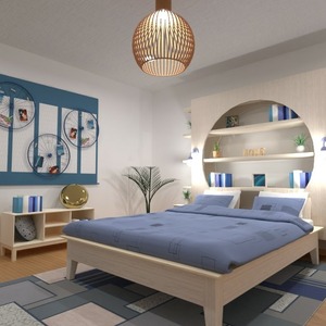 floorplans 家具 装饰 卧室 3d