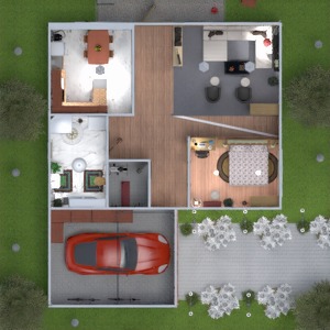 floorplans 公寓 浴室 车库 厨房 户外 3d