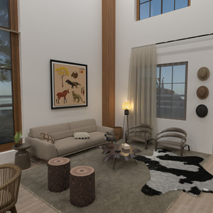 floorplans maison meubles décoration eclairage paysage 3d
