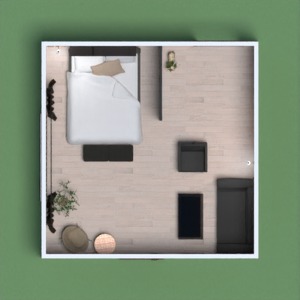 floorplans appartement meubles chambre à coucher 3d