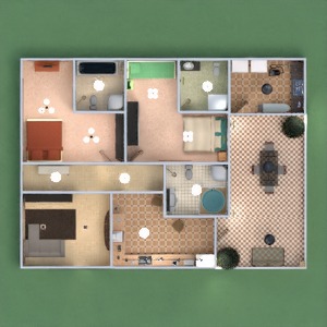planos casa paisaje arquitectura 3d