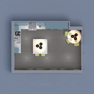 floorplans cuisine eclairage salle à manger 3d