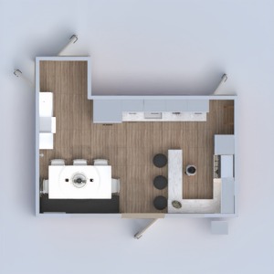 floorplans casa cozinha iluminação 3d