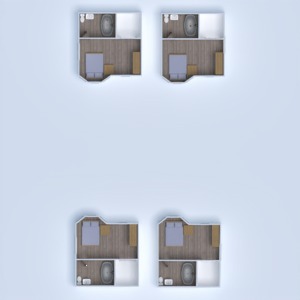 floorplans appartement terrasse studio 3d