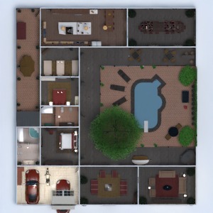 planos casa muebles dormitorio salón paisaje comedor arquitectura descansillo 3d