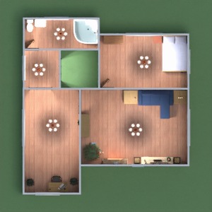 planos casa decoración cuarto de baño dormitorio salón 3d