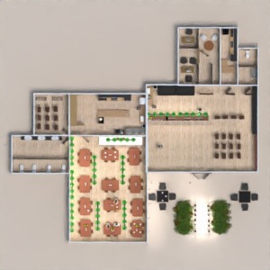 floorplans cozinha utensílios domésticos cafeterias arquitetura 3d
