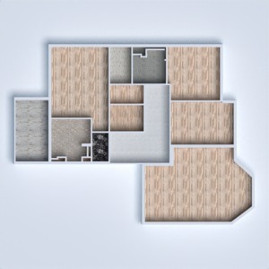 floorplans appartement salle de bains chambre à coucher salon chambre d'enfant 3d